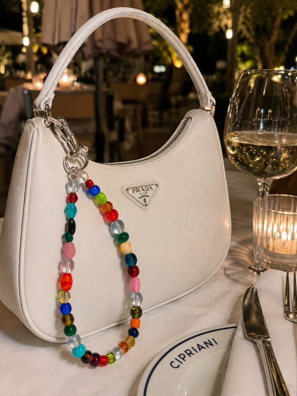 Glass Bead Keychain/Bag Charm